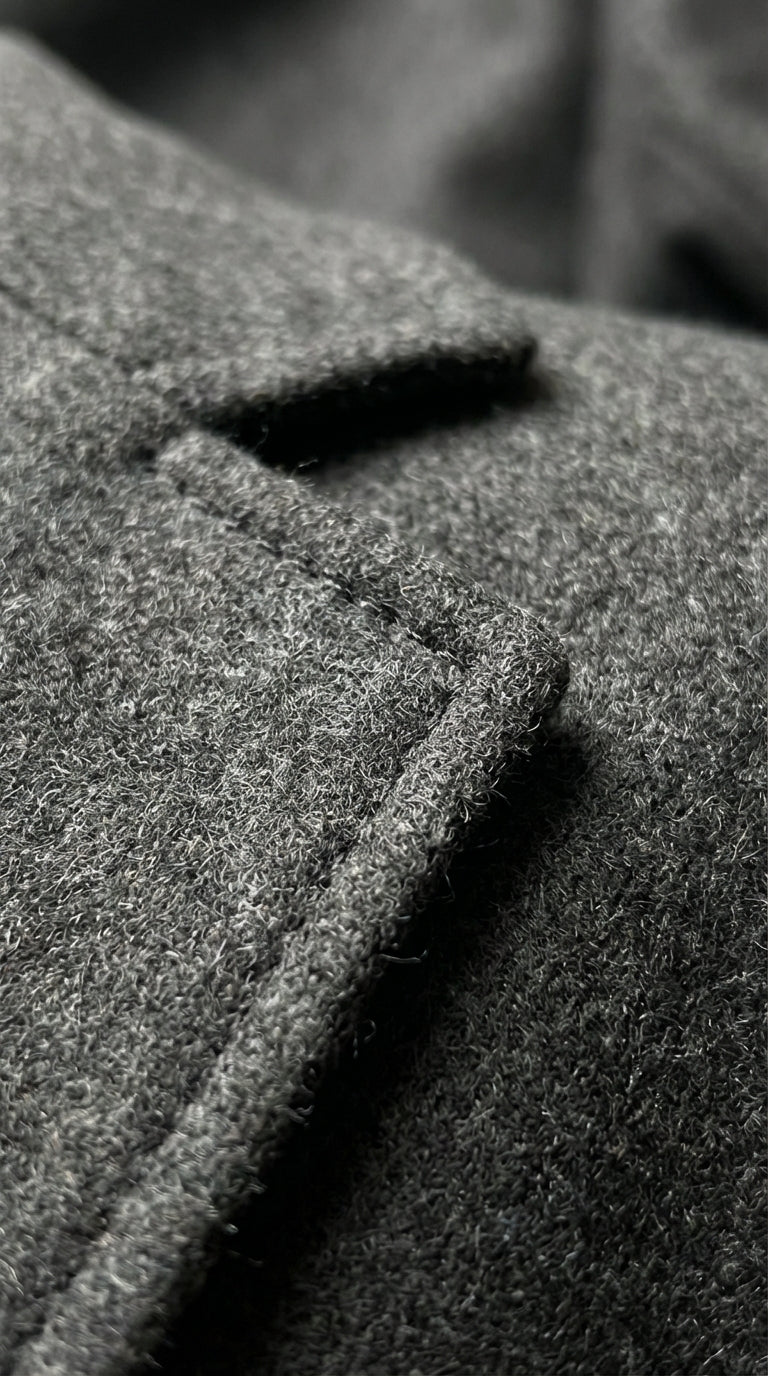 Elegant Men's Winter Wool Trench
