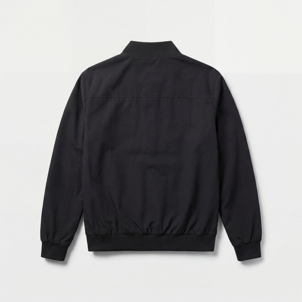 District Capital Essential Zip Jacket – Black
