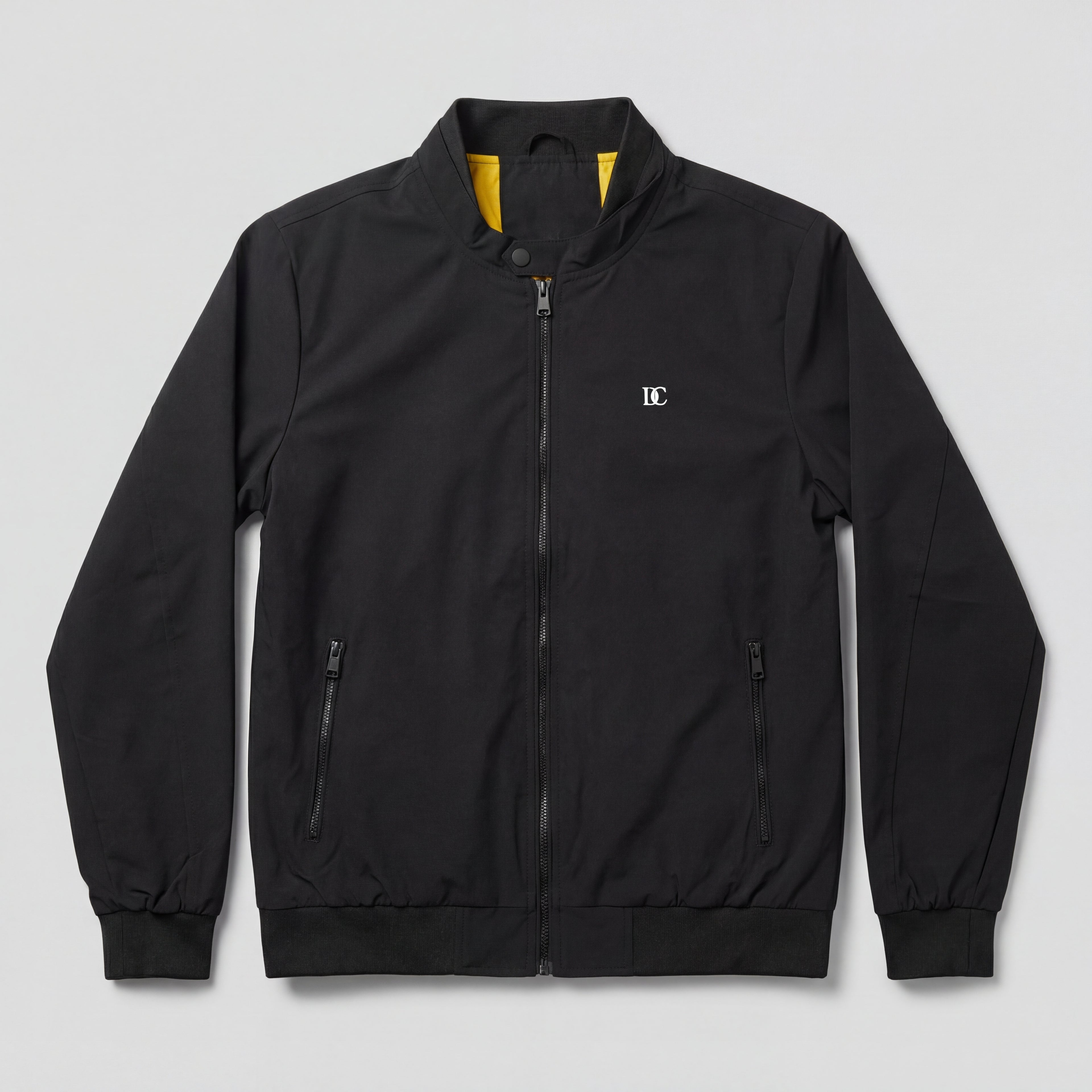 District Capital Essential Zip Jacket – Black
