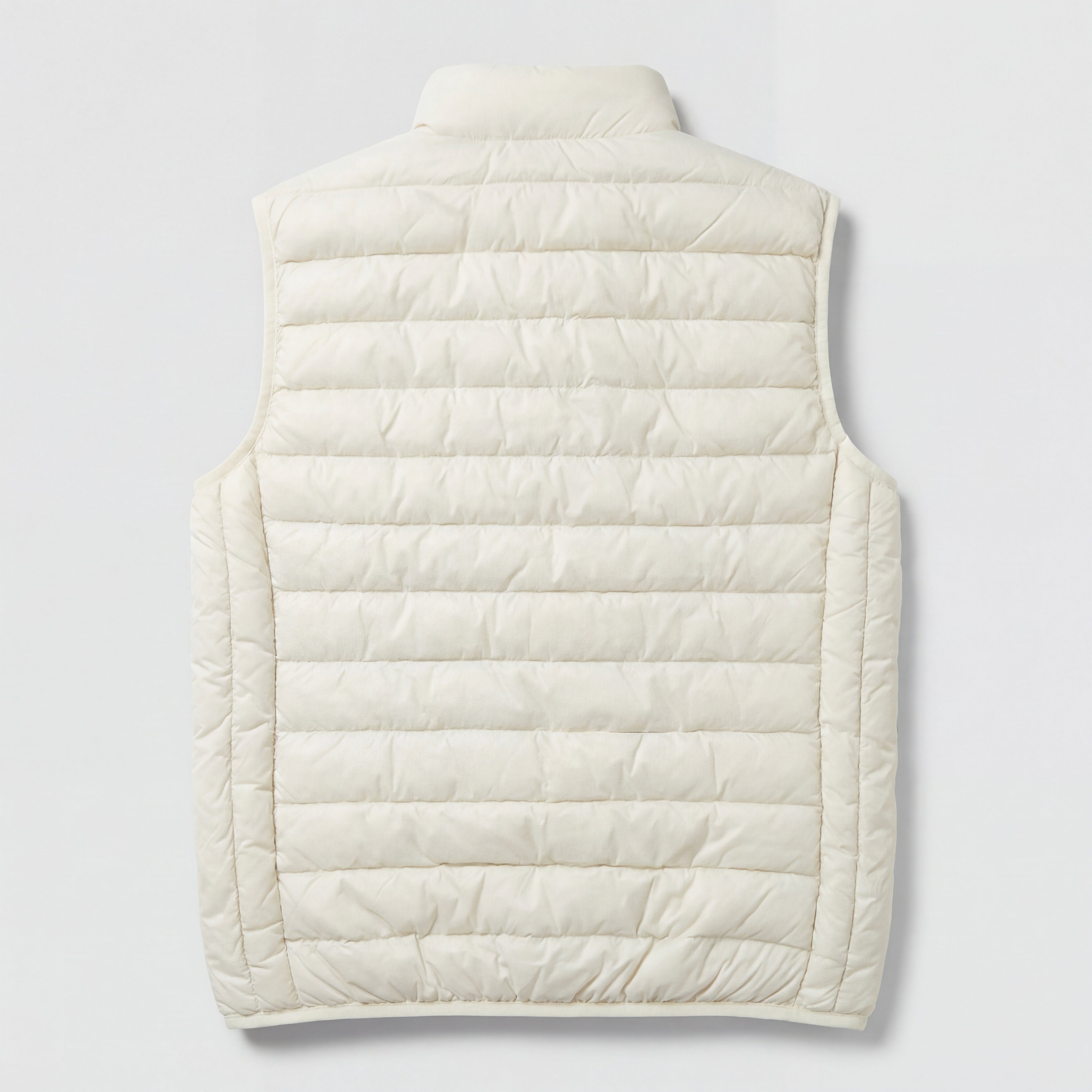 District Capital Essential Puffer Gilet – Off-White