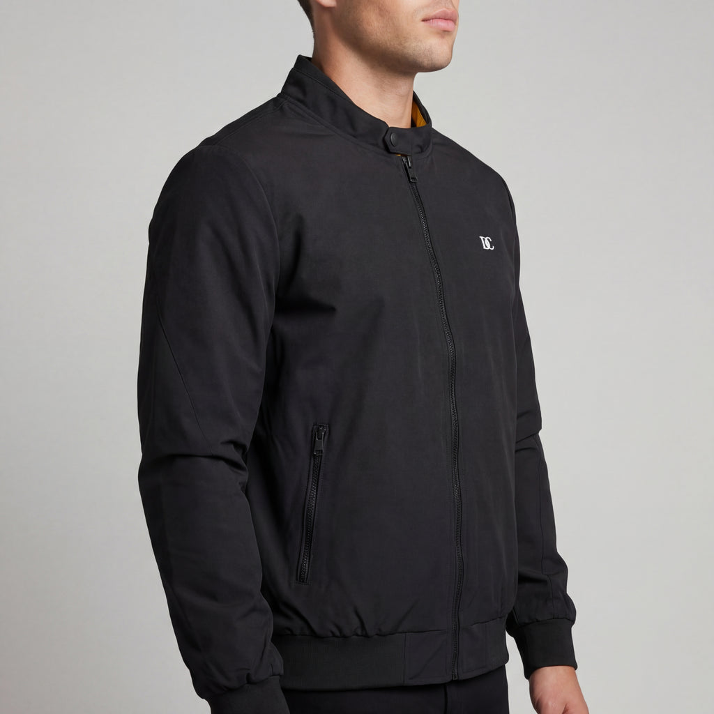 District Capital Essential Zip Jacket – Black